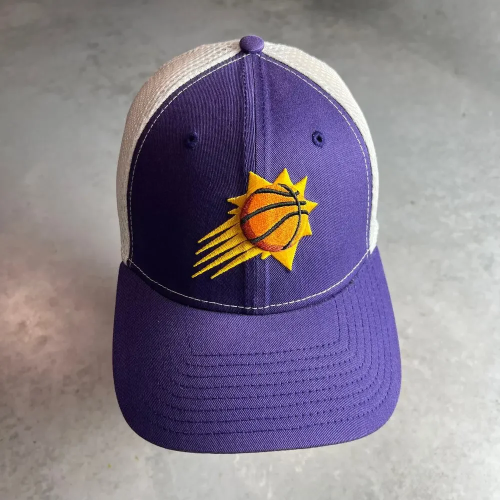 Phoenix Suns New Era Mesh Back 39Thirty Hat Size Medium-Large Purple Cap NWT